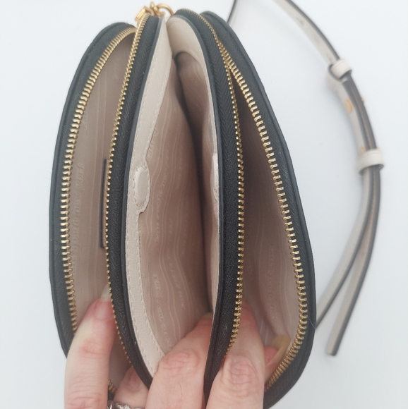 Kate Spade Mogan Painterly Houndstooth Double Zip Dome Crossbody - Picture 5 of 6